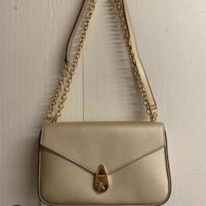 Calvin Klein gold crossbody adjustable